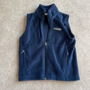 Columbia boys Navy Fleece Vest